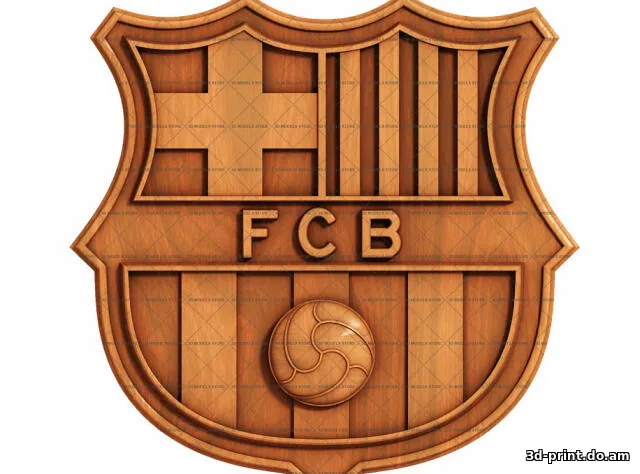 3D-логотип "Barcelona / ФК Барселона"