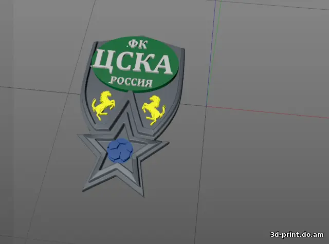 3D-логотип "ФК ЦСКА"