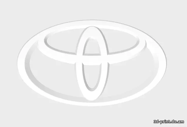 3D-логотип "Тойота / TOYOTA"