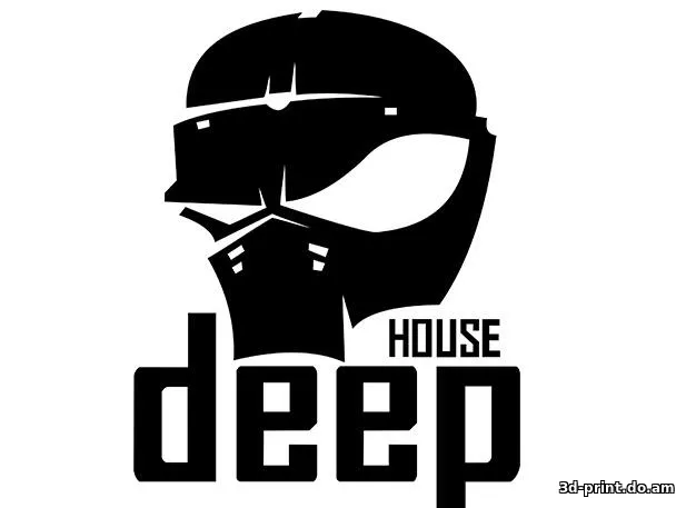 3D-логотип "deep house"