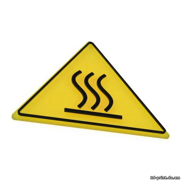 3D-логотип "Табличка ГОРЯЧО"