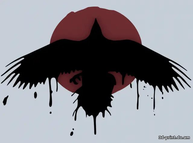 3D-логотип "Ворон из LIS BTS"