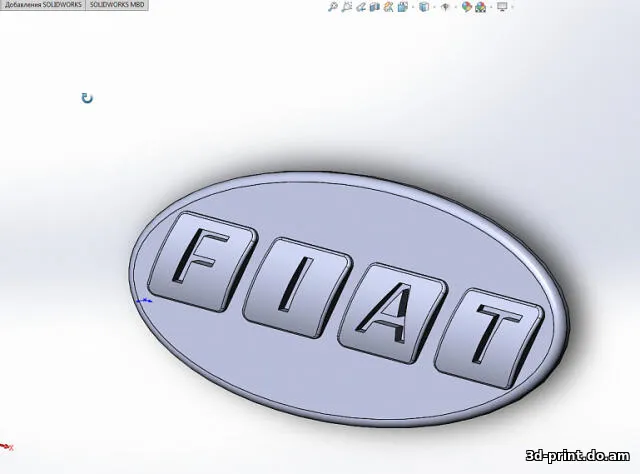 3D-логотип "FIAT"