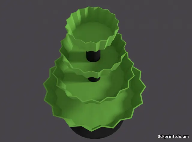 3D-модель "Ваза-ёлочка"