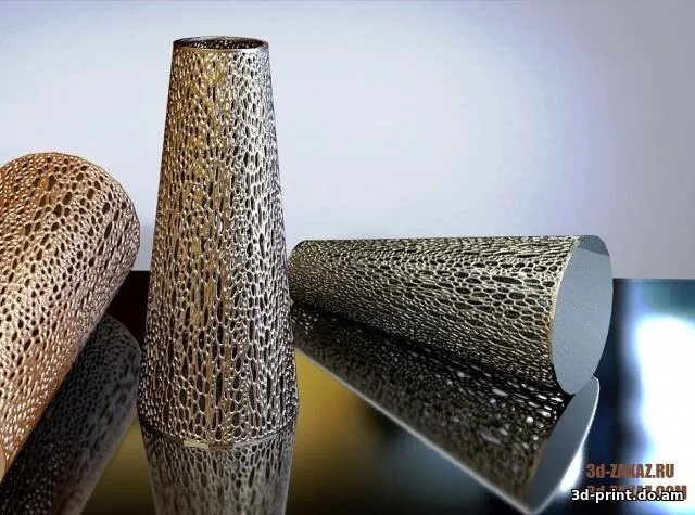 3D-модель "Ваза Steel lace" в стиле вороной