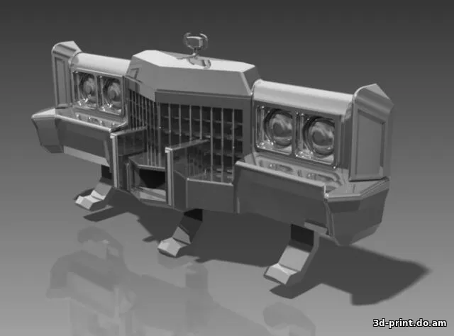 3D-модель "Вешалка для ключей, под видом передка от кадилака"