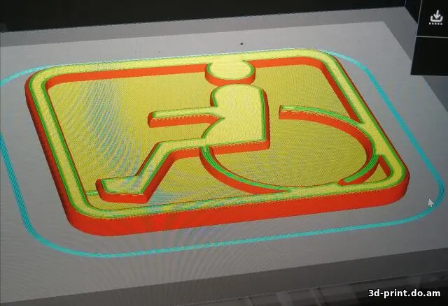 3D-логотип "Знак ИНВАЛИД"