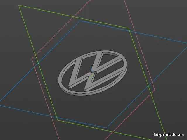 3D-логотип "Volkswagen / Фольксваген"