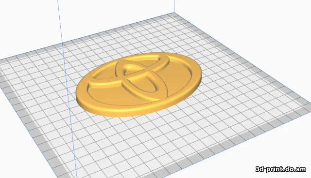 3D-логотип "Toyota / Тойота 2"