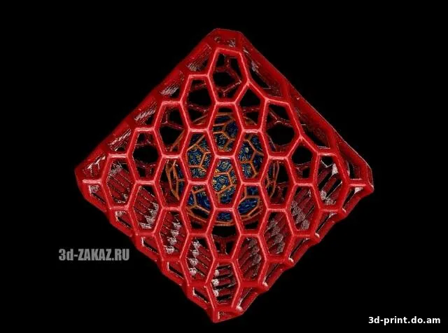 3D-модель "Геометрические фигуры" в стиле вороной