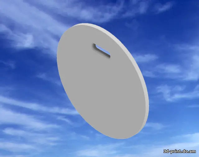 3D - "Бирка кабельная маркировочная У-135 круглая"