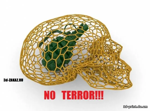 3D-модель "Нет Террору - No Terror"  стиле вороной