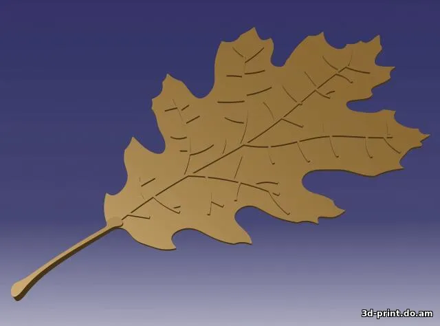 3D-модель "Дубовый лист"