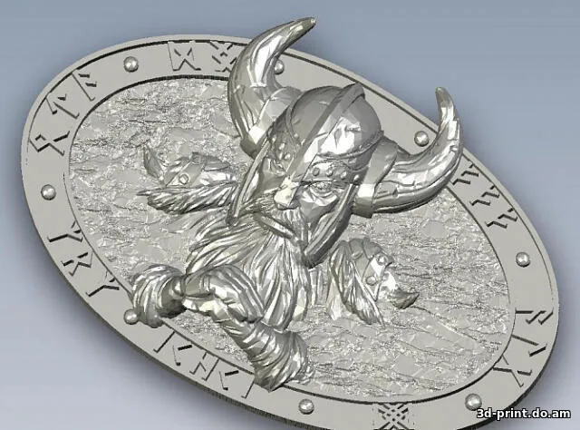 3D-модель "Пряжка Викинг"