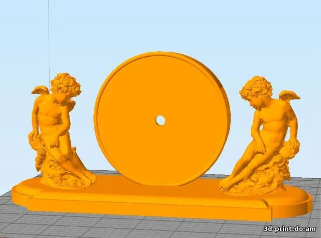 3D-модель "Часы настольные "Купидоны""