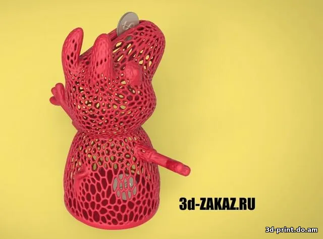 3D-модель "Копилка Пеппа" в стиле вороной