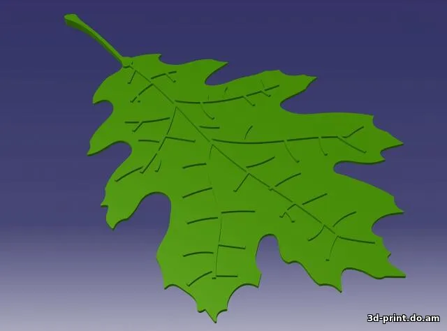 3D-модель "Дубовый лист"