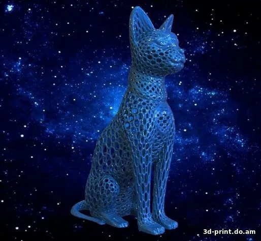 3D-модель "Межзвёздный кот" в стиле вороной