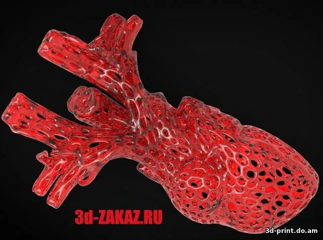 3D-модель "Стеклянное сердце" в стиле вороной