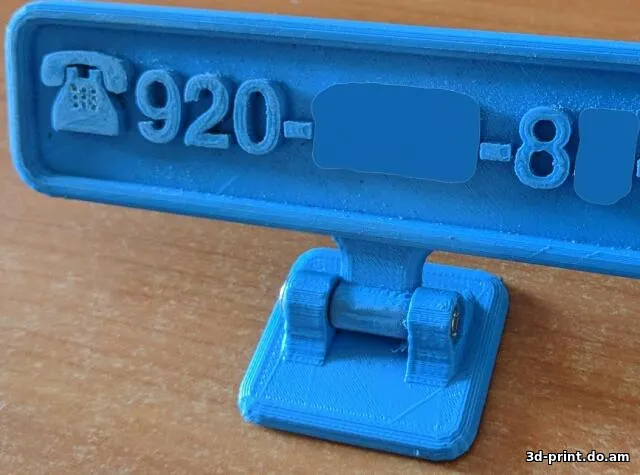 3D-модель "Номер телефона"