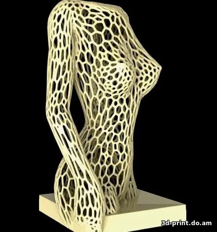 3D-модель "Female body / тело девушки с руками" в стиле вороной