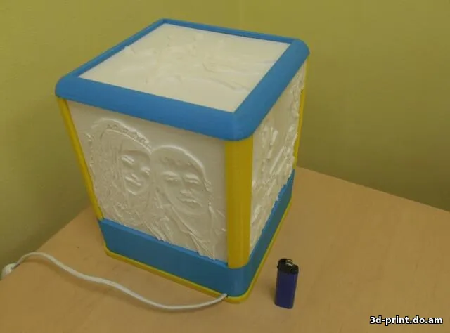 3D-модель "Ночник с Литофанией 170мм под лампочку 220В"