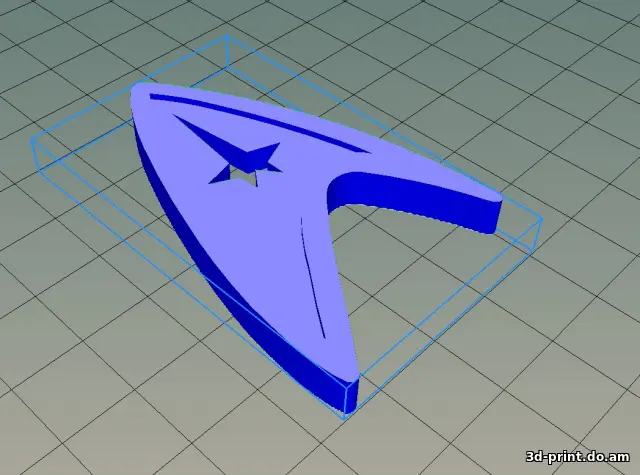 3D-модель "Значок STAR TREK Звездный путь"
