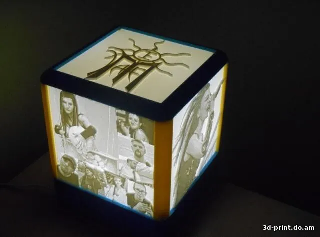 3D-модель "Ночник с Литофанией 170мм под лампочку 220В"