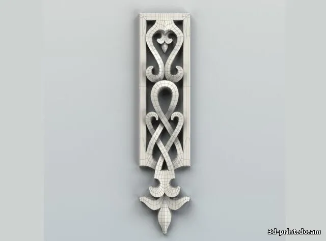 3D-модель "Декоративная накладка вертикальная"