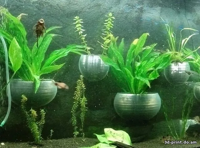 3D-модель "Горшки под растения в аквариум"