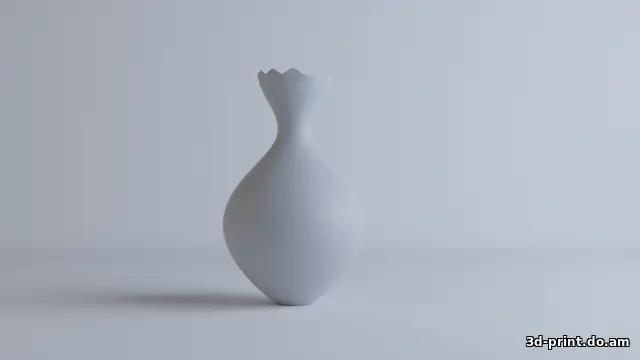 3D-модель "Ваза с неровным горлышком"
