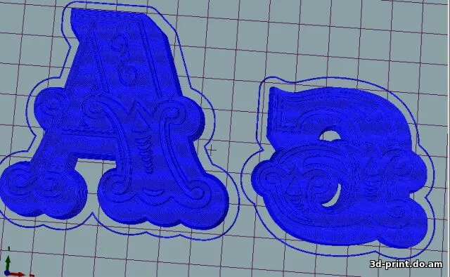 3D-модель "Шрифт для адресной доски"