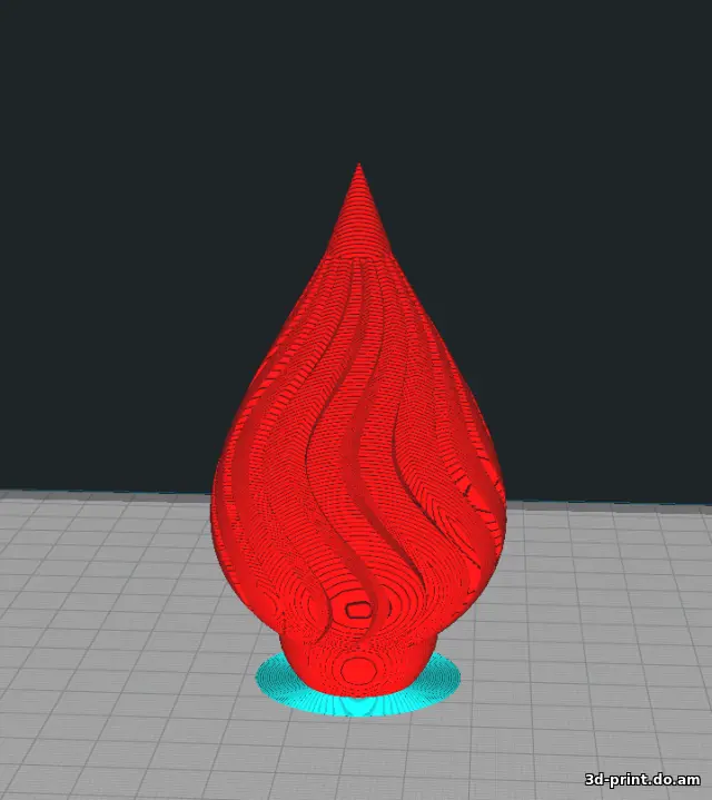 3D-модель "Елочная игрушка - конусная шишка 3" 3D-модель "Елочная игрушка - конусная шишка 3"