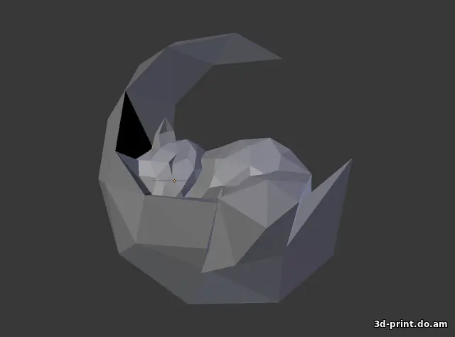 3D-модель "Лиса на луне" 3D-модель "Лиса на луне"