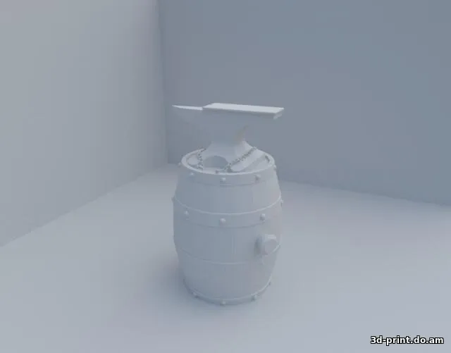 3D-модель "Smith / Наковальня на бочке"
