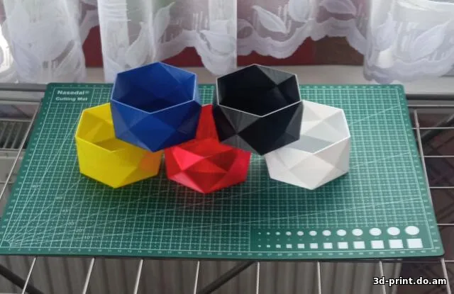 3D-модель "Ромбовидный цветочный горшок"