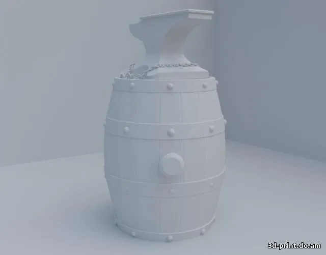 3D-модель "Smith / Наковальня на бочке"