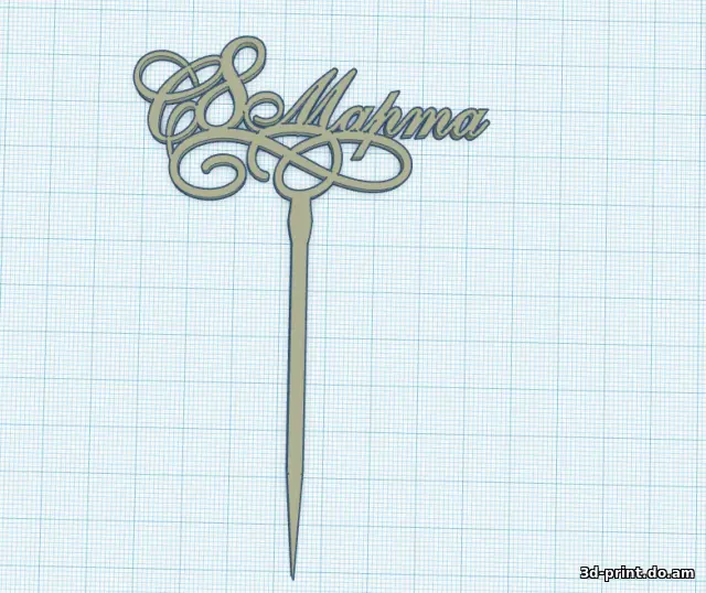 3D-модель "Топпер на 8 марта"