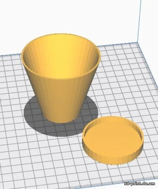 3D-модель "Простой цветочный горшок"