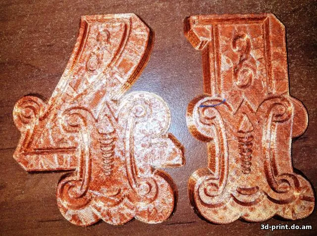 3D-модель "Шрифт для адресной доски"