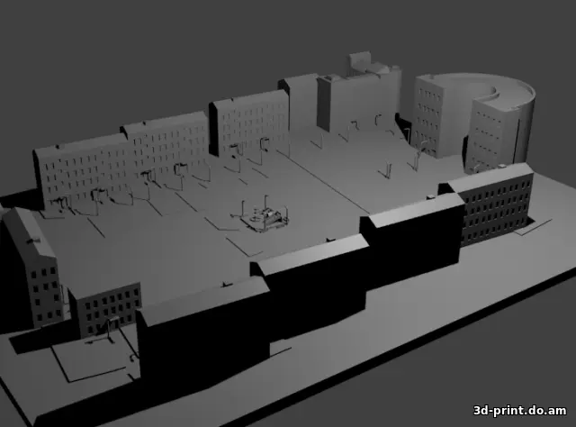 3D-модель "Проект городка"