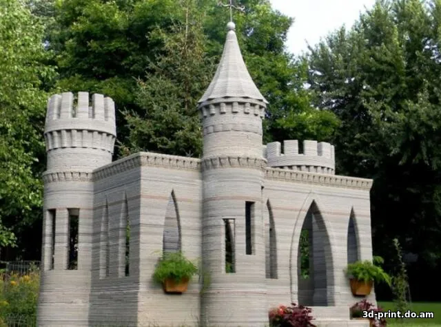 3D-модель "Замок, напечатанный бетоном"