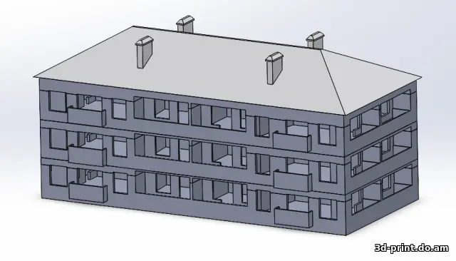 3D-модель "Хрущевка"