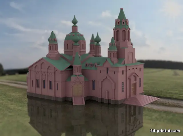 3D-модель "Собор Александра невского г.Челябинск"