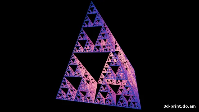 3D-модель "3D-фрактал типа "треугольник Серпинского""
