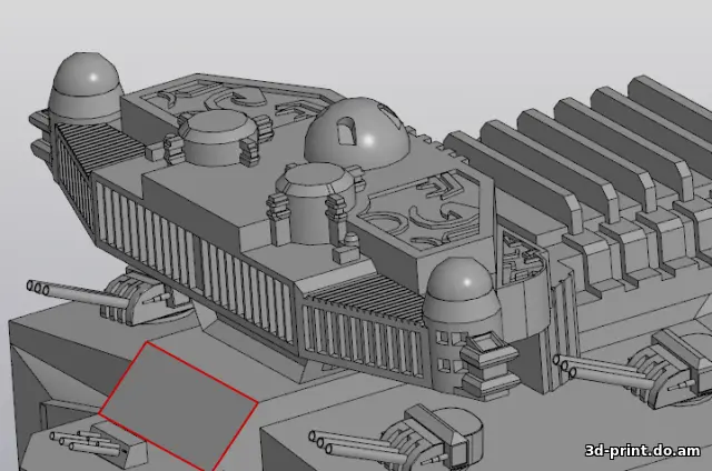 3D-модель "Космический корабль WARHAMMER 40000" 3D-модель "Космический корабль WARHAMMER 40000"
