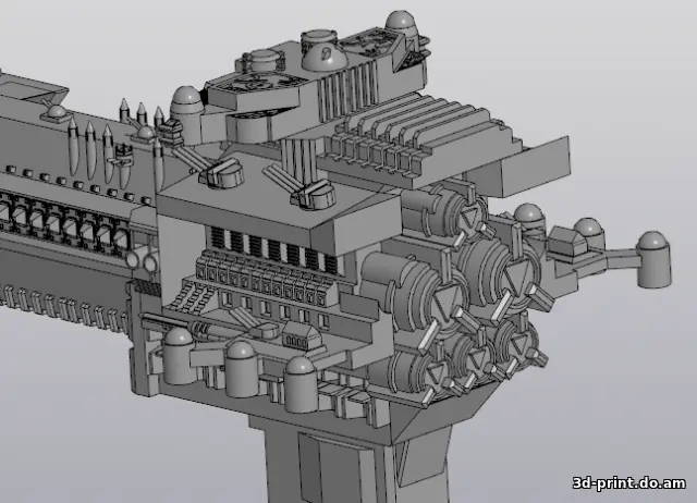 3D-модель "Космический корабль WARHAMMER 40000" 3D-модель "Космический корабль WARHAMMER 40000"