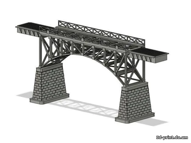 3D-модель "Железнодорожный мост"