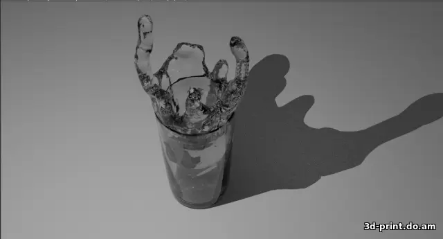 3D-модель "Стакан с жидкостью"