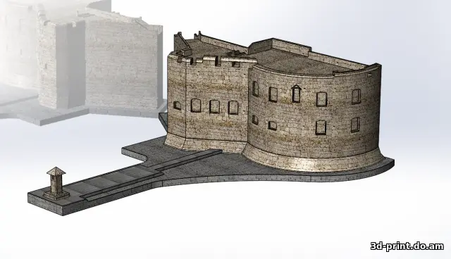 3D-модель "Форт Святого Иоанна он же, порт Королевской гавани из сериала Игра престолов"